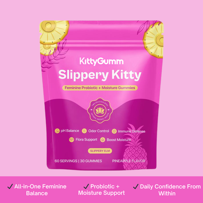 Kitty Gumm Feminine Probiotic/60 Gummies Pineapple Flavor
