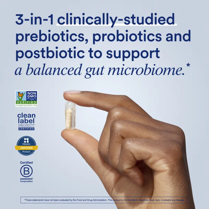 SynbioOne™ 3-in-1 Gut Support (Pre + Pro + Postbiotic)